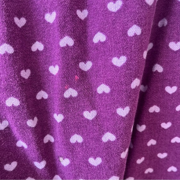 Old Navy Intimates Heart Print Sleep Pajama Pants Purple Sz M - Picture 11 of 16